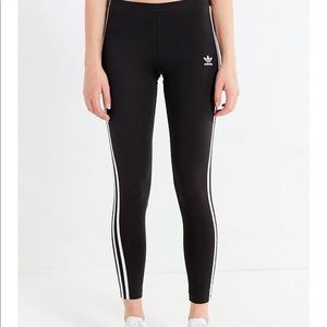 Black Adidas Original 3-Stripes Leggings